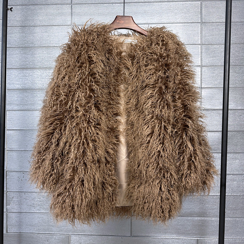 Manteau Femme Hiver Long Noir Élégant