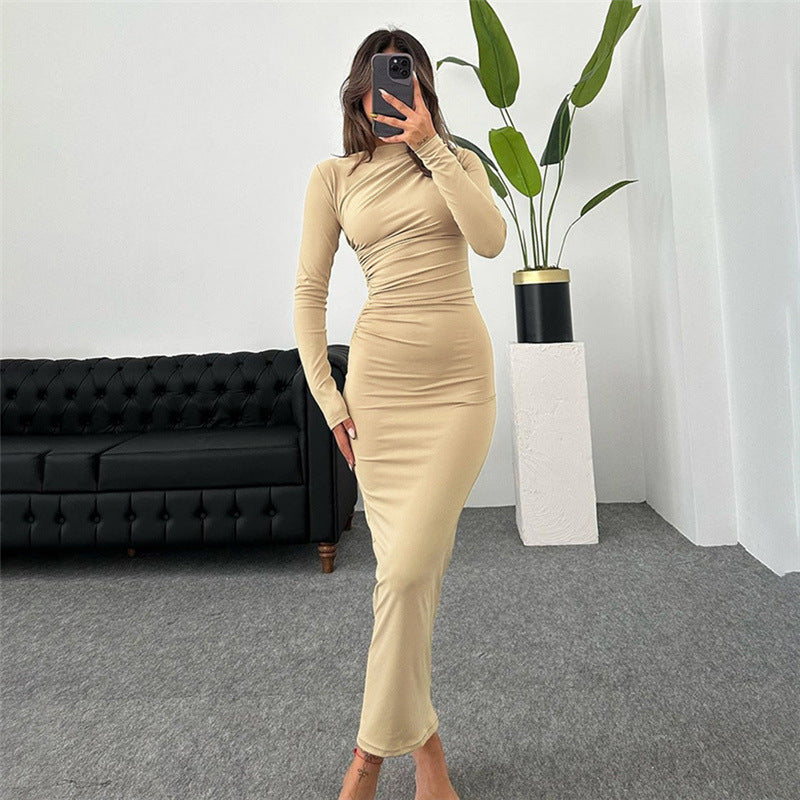 Robe Longue Femme Élégante et Confortable en Soie