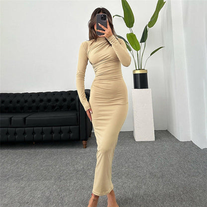 Robe Longue Femme Élégante et Confortable en Soie