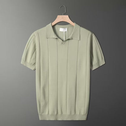Chemise Polo Retro Vert Menthe