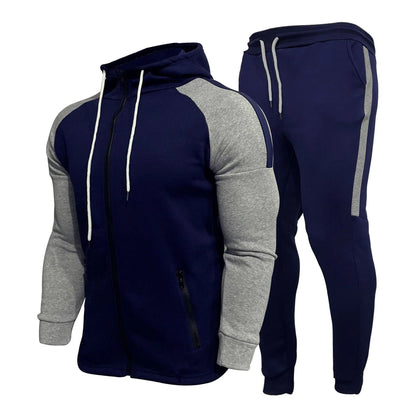 Survêtement Sport Homme Noir et Blanc Casual