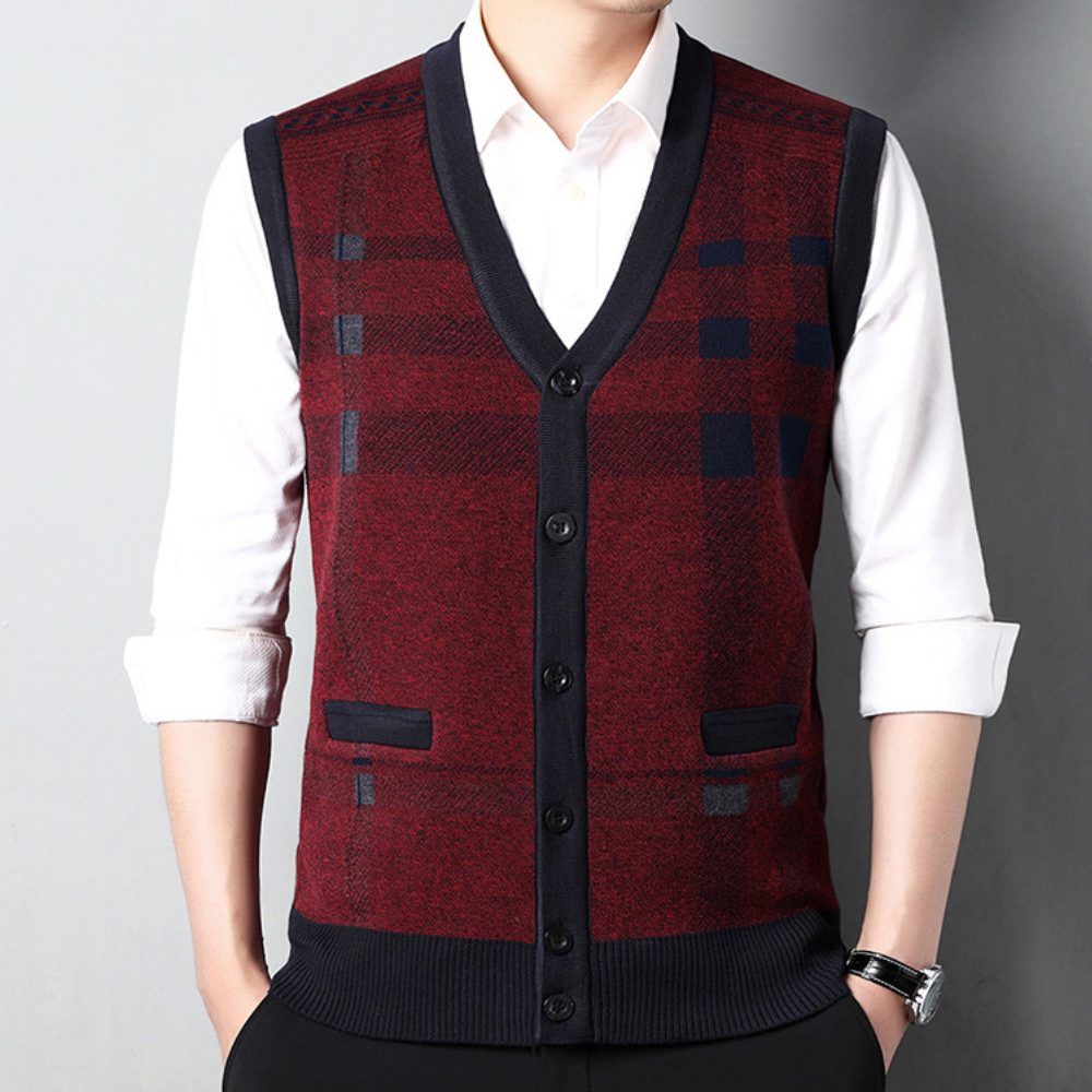 VIDOR - Gilet Tricoté pour Homme