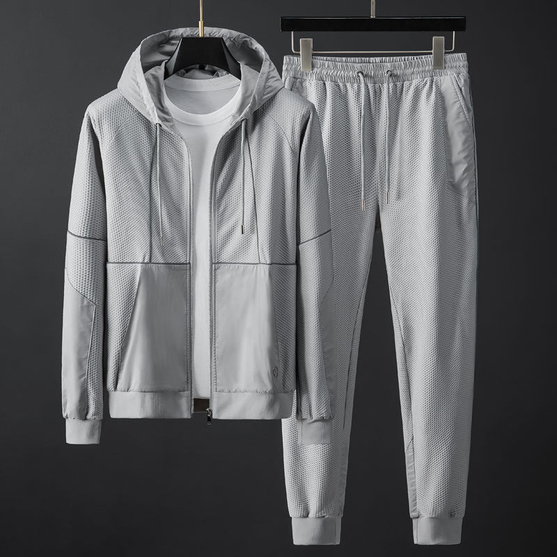 Survêtement Homme Sport Léger et Confort avec Poches Zippées