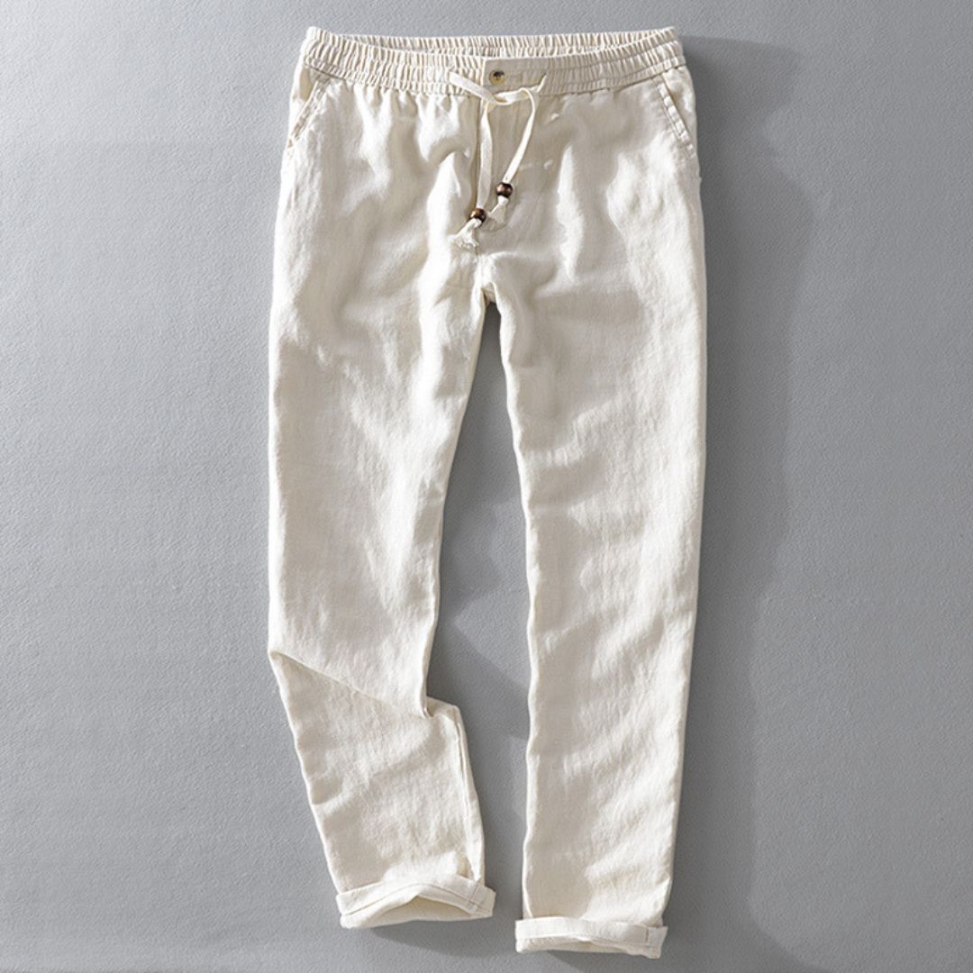 Pantalon Lin Élastique Homme