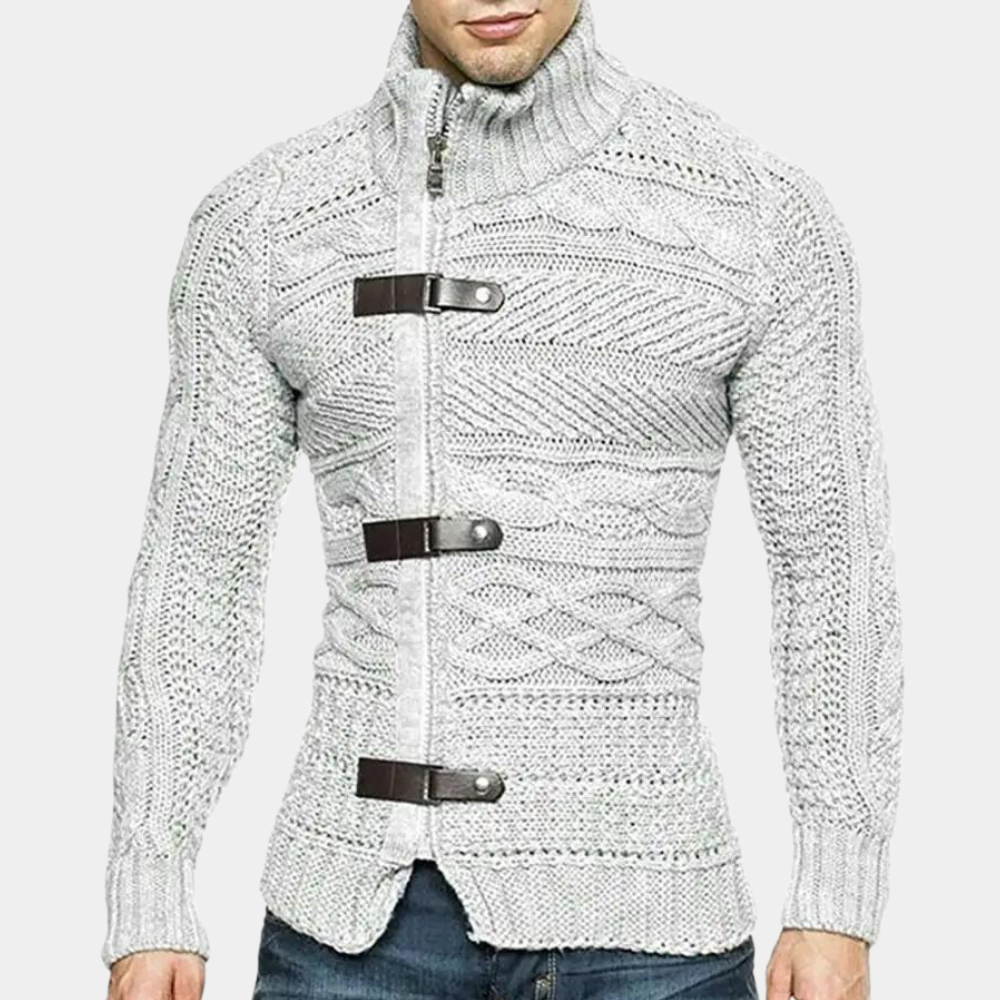Pull Homme Col Roulé en Laine Mérinos Chaud