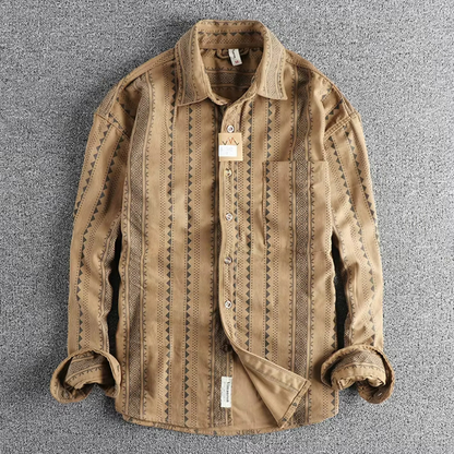 Chemise Homme Coton Rayée Classique