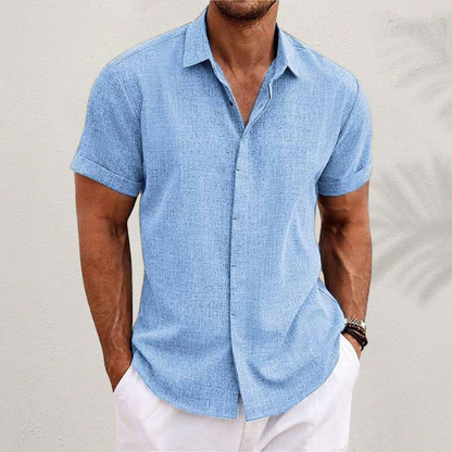 Chemise Homme Été Légère à Manches Courtes