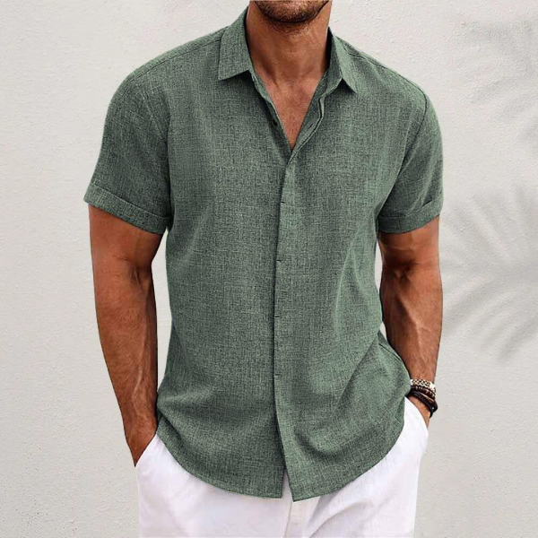 Chemise Homme Été Légère à Manches Courtes