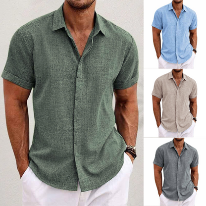 Chemise Homme Été Légère à Manches Courtes