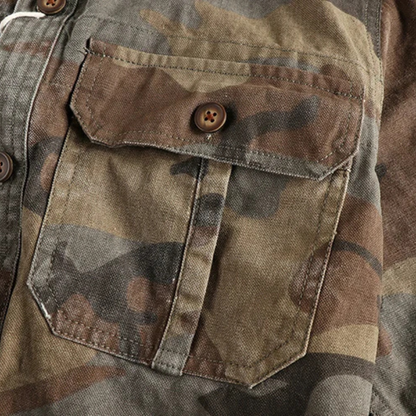 Chemise Cargo Homme Militaire Coton