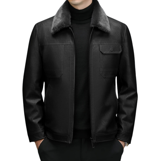 Veste en Peau de Mouton Classique pour Homme - BerlinGlamour