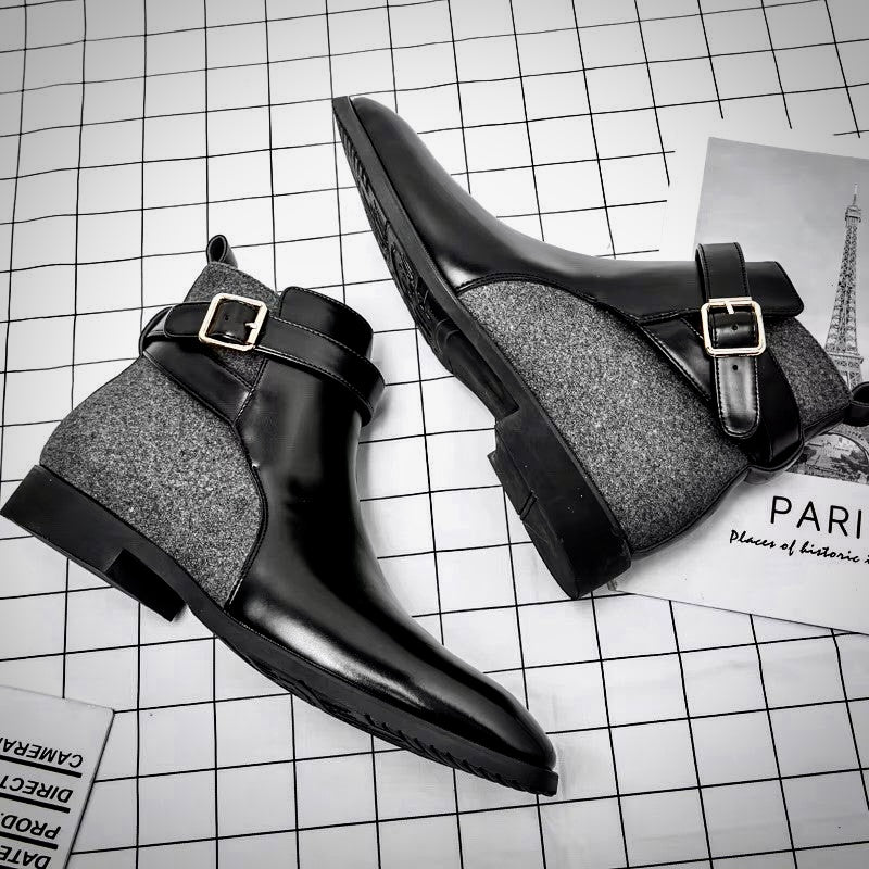 Bottines en Cuir pour Homme de Qualité