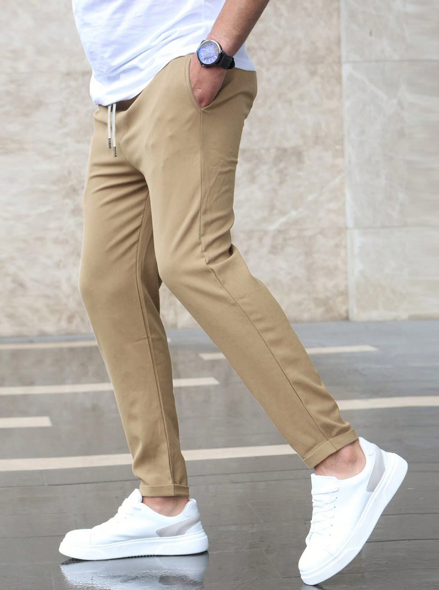 Pantalon Jogger Slim Fit avec Élastique à la Taille