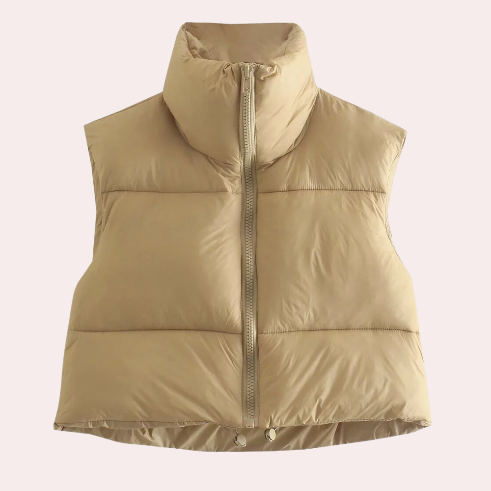 Gilet Femme Court et Décontracté Doublure Polaire - PanierRoyale