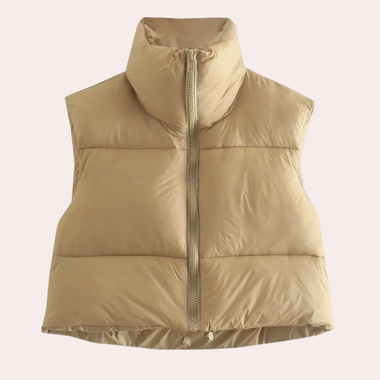 Gilet Femme Court et Décontracté Doublure Polaire - PanierRoyale