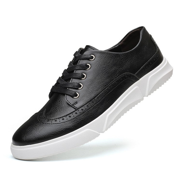 Baskets Cuir Homme Élégantes pour Tenue Décontractée Chic