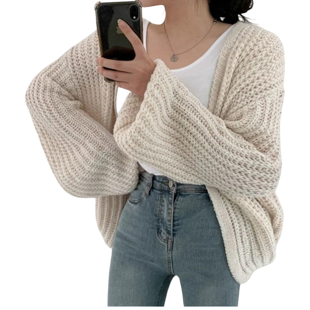 Cardigan Grande Taille Élégant pour Femme - PanierRoyale