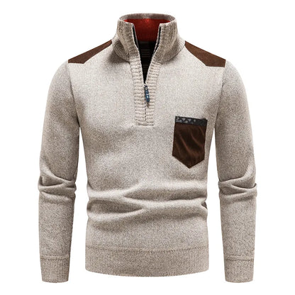 Pull Col Montant Homme Printemps Léger et Décontracté