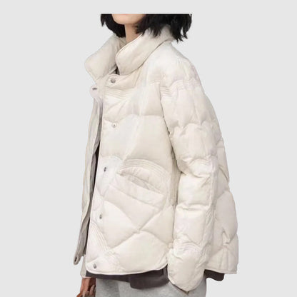 Veste Femme Hiver Douce et Chaude à Fermeture Éclair