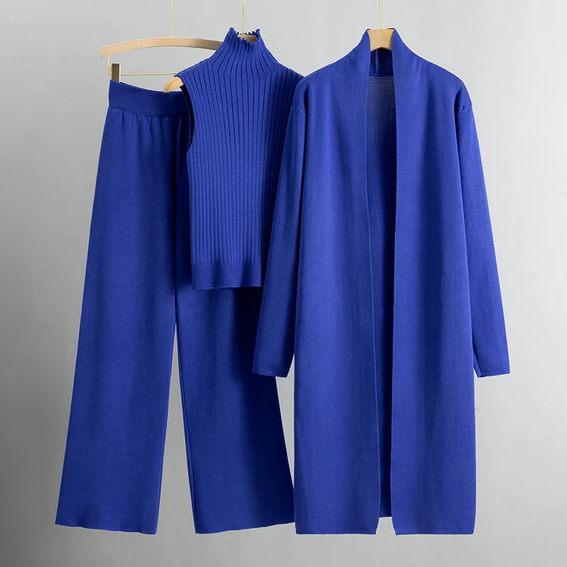 Costume Femme Élégant Tailleur Trois Pièces Chic