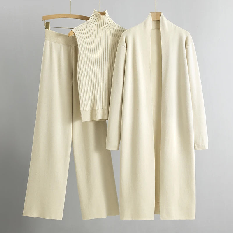 Costume Femme Élégant Tailleur Trois Pièces Chic