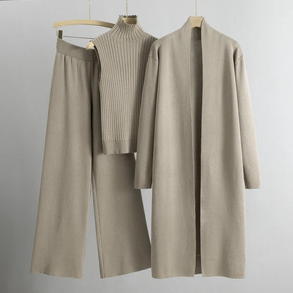 Costume Femme Élégant Tailleur Long Pantalon - PanierRoyale