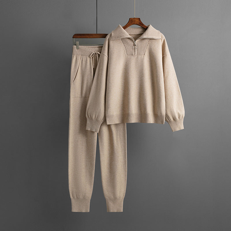Ensemble 2 Pièces Féminin : Haut Zippé et Pantalon Sport pour Femme