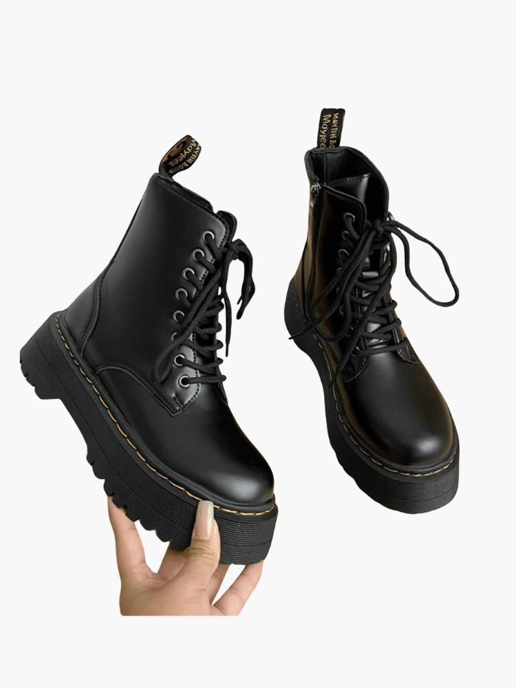 Bottines Élégantes en Cuir pour Femme, Confortables et Chic