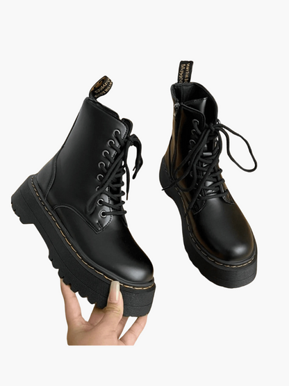 Bottines Élégantes en Cuir pour Femme, Confortables et Chic