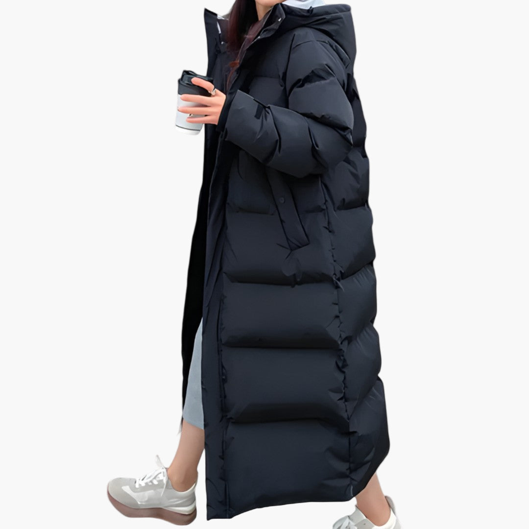 Manteau Hiver Femme Long Capuchon Douillet