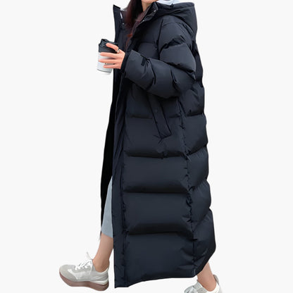 Manteau Hiver Femme Long Capuchon Douillet
