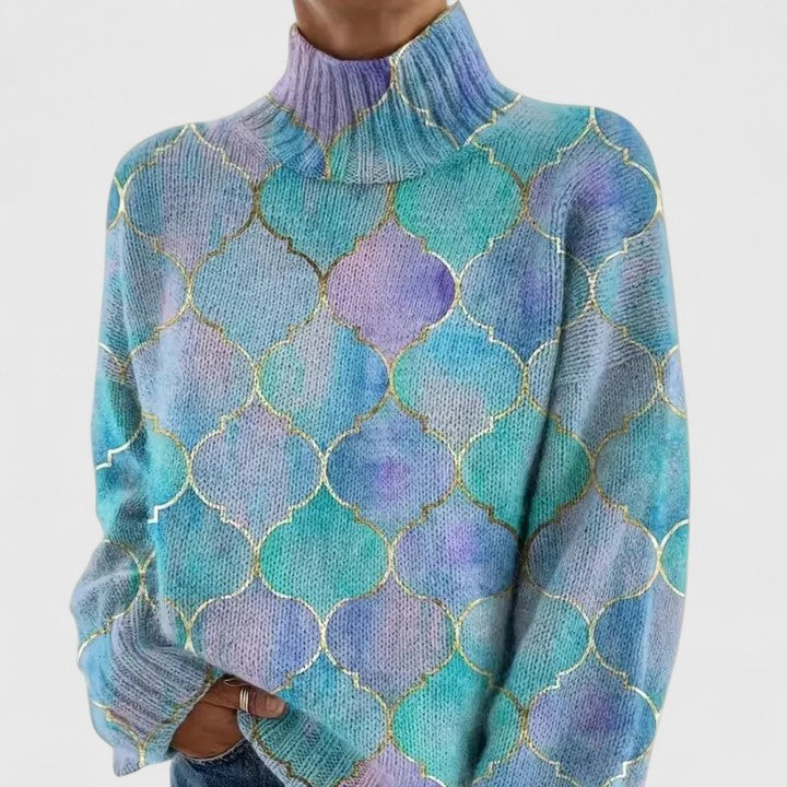Pull Femme Maille Col Montant Doux et Élégant - PanierRoyale