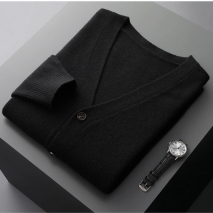 Cardigan Boutonné À Col En V Pour Homme | Hiver
