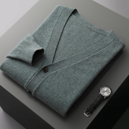 Cardigan Homme Hiver Boutonné Col V Chaud