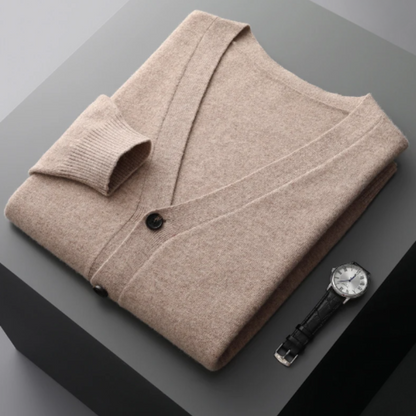 Cardigan Homme Hiver Boutonné Col V Chaud - PanierRoyale