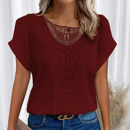 Top en Dentelle Féminin Chic et Élégant