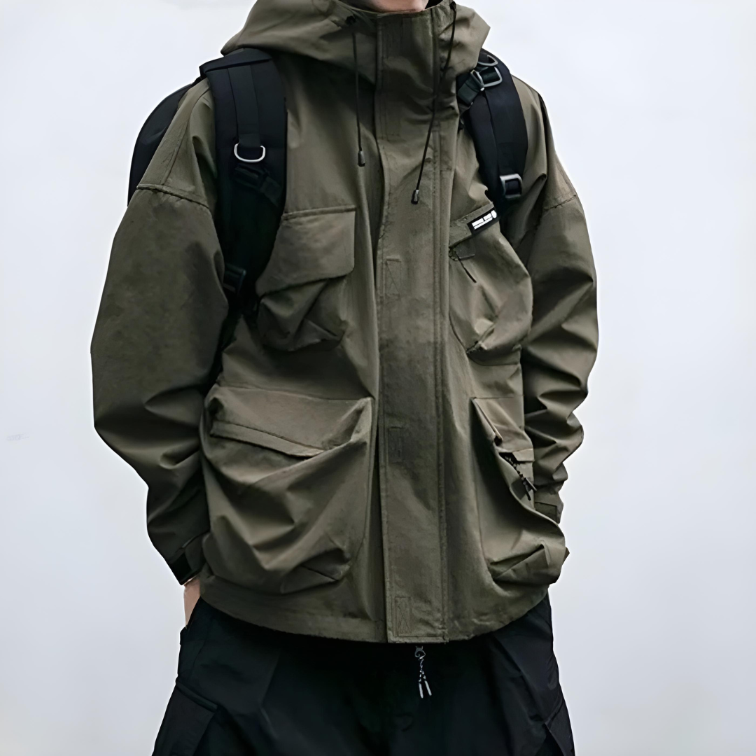 Veste imperméable homme avec capuche