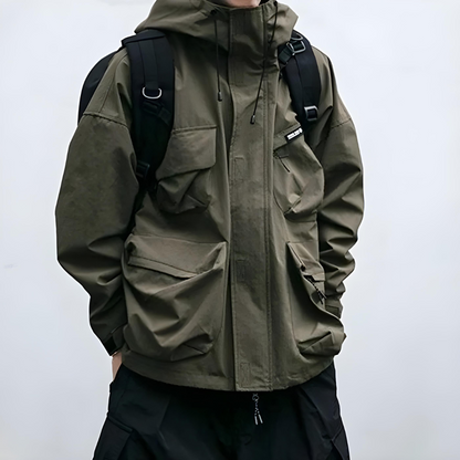 Veste imperméable homme avec capuche
