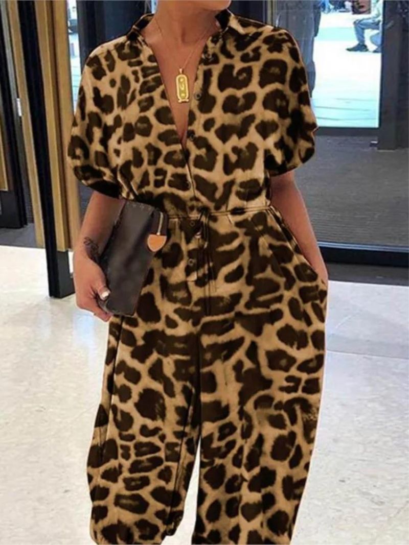 Robe de cocktail imprimée léopard élégante