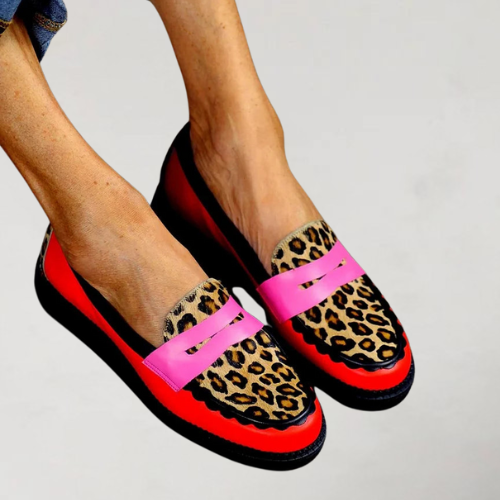 Mocassins Femmes à Bout Rond avec Talon Plat pour Usage Quotidien - PanierRoyale