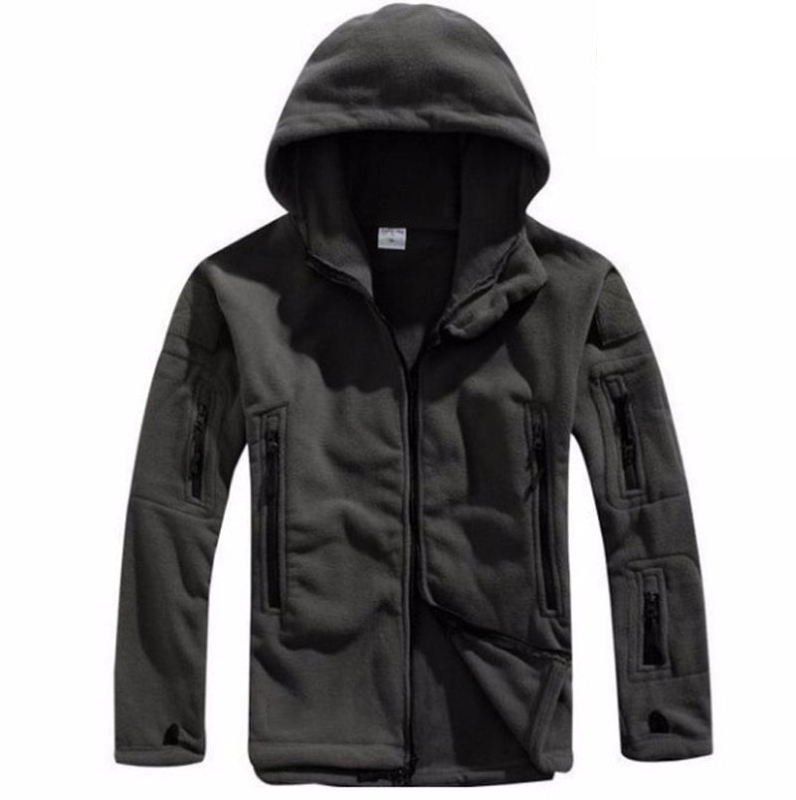 Veste Parka Homme Polaire avec Capuche et Poches Réglables