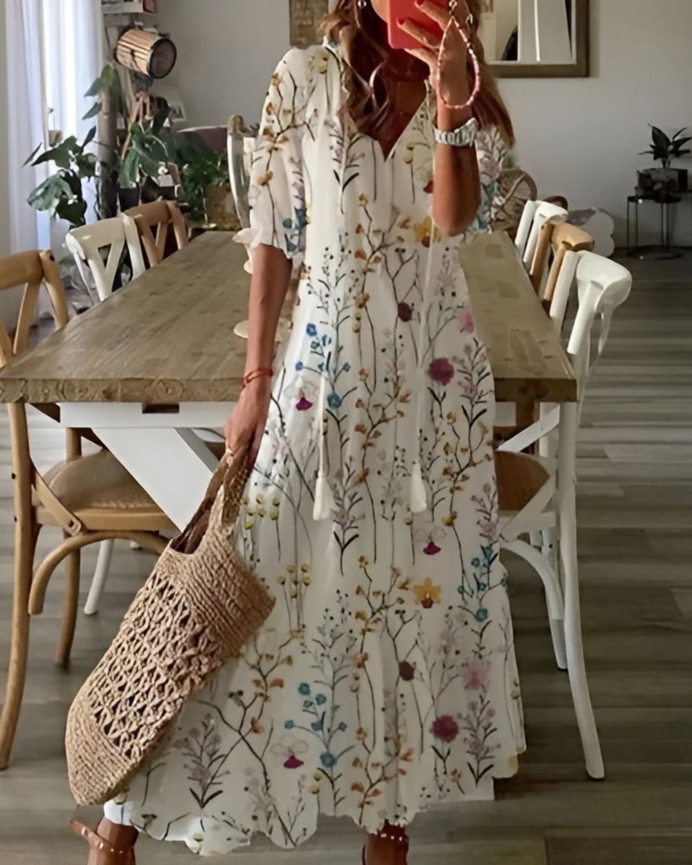 Robe Bohème Féminine à Fleurs