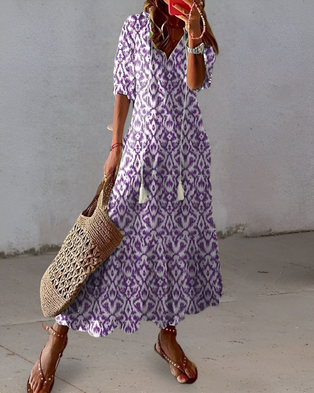 Robe Bohème Féminine à Fleurs