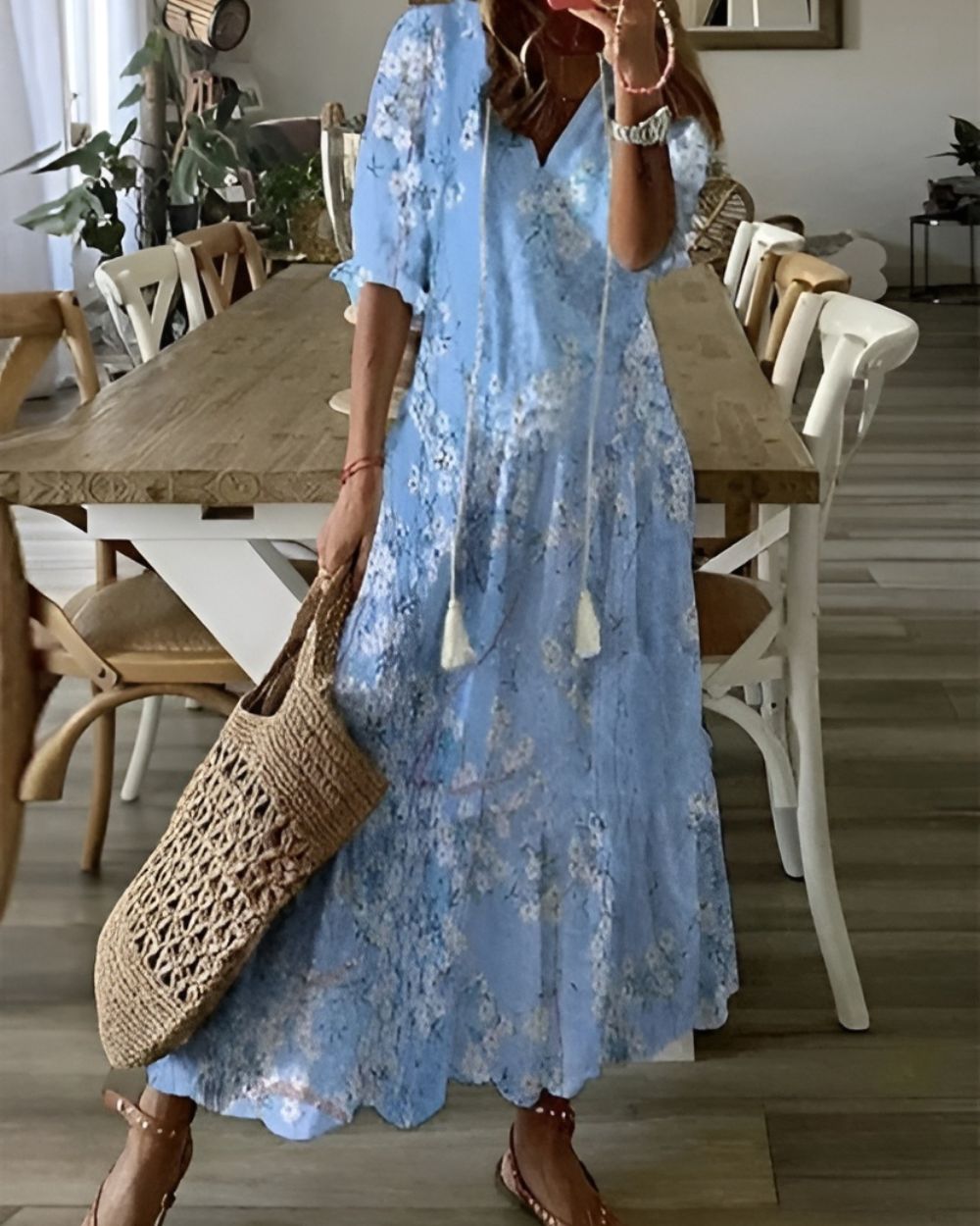 Robe Bohème Féminine à Fleurs