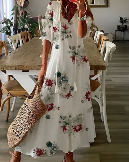 Robe Bohème Féminine à Fleurs