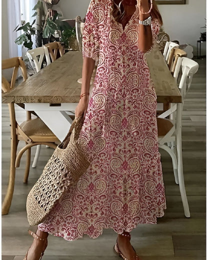Robe Bohème Féminine à Fleurs