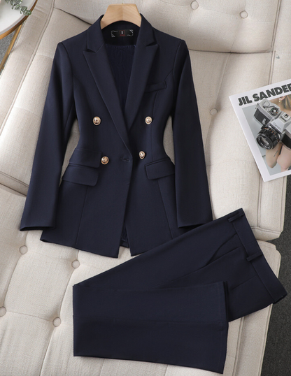 Blazer Femme Blanc Élégant 2 Boutons