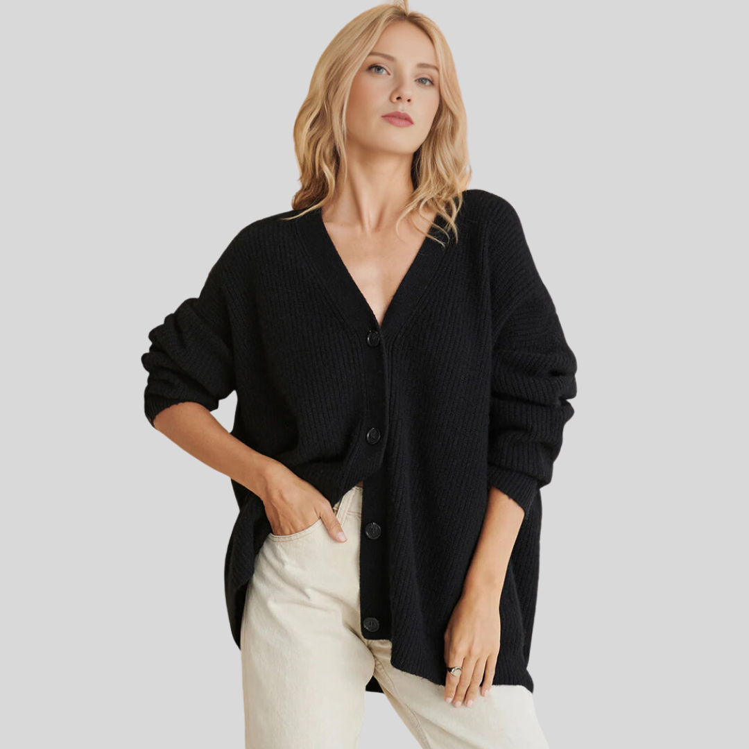 Cardigan Femme Hiver Oversize Manches Longues - PanierRoyale