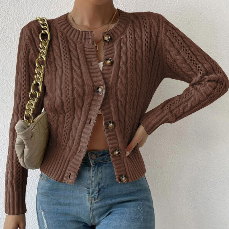 Cardigan Femme Tricoté à la Mode