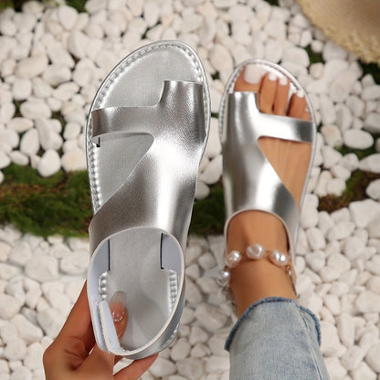 Ortasun™ – Sandales Plates Femme Confortables Été à Bout Ouvert